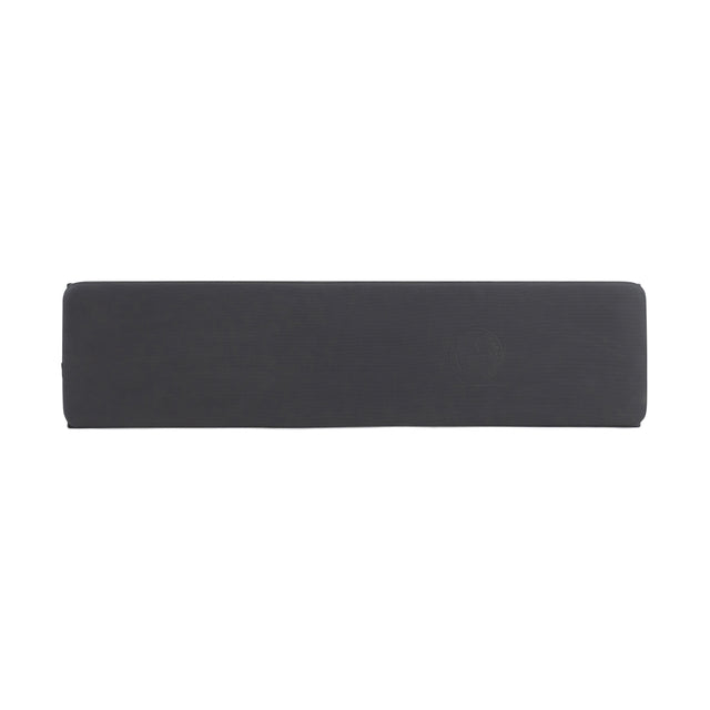 The Bells of Steel Utility Seat for Hydra/Manticore is a long, rectangular, dark gray cushion with rounded edges—great for your adjustable workout bench or 3"x3" rack setup. Shown from above on a plain white background.