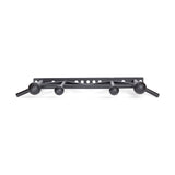 The Bells of Steel Globe Pull Up Bar is a black metal pull-up bar with multiple grips and Globe Grip round ends, mounted on a rectangular wall plate with installation holes—ideal for versatile strength training.