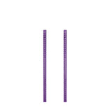 Hydra Vertical Uprights by Bells of Steel are two tall, purple metal supports with evenly spaced holes, set against a white background.