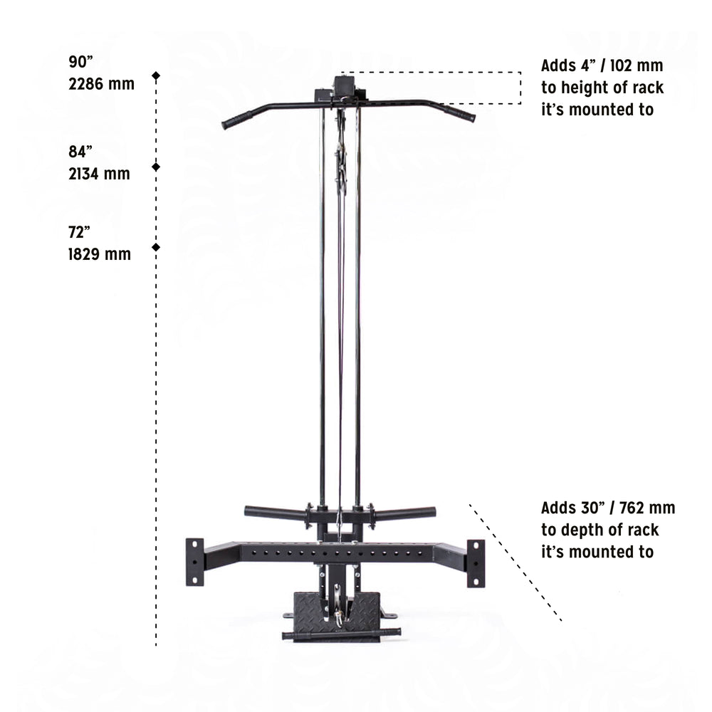 Lat Pulldown Rack Attachment - Bells of Steel