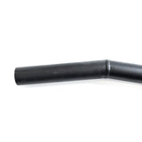 A close-up of the Bells of Steel Fat Bar - Lat Pulldown Bar, a black textured cylindrical cable machine attachment with a bend and seam, designed to improve grip strength, shown against a white background.