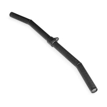 The Bells of Steel Fat Bar - Lat Pulldown Bar is a black, straight handle with textured grips on both ends—perfect as a versatile cable machine attachment to improve grip strength.