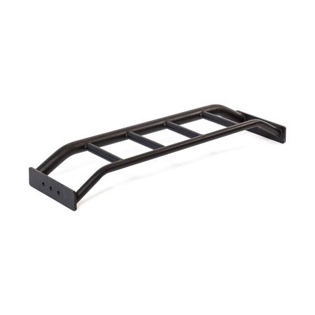 The Bells of Steel Multi-Grip Pull Up Bar, a black metal roof rack ladder with four rungs for vehicle mounting, appears on a white background—perfect for strength training or as an on-the-go workout accessory.