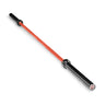 A Bells of Steel Multi-Purpose Olympic Barbell – The Utility Bar, featuring a red shaft and black sleeves, isolated on a white background.