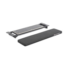 A rectangular black workout pad with "Bells of Steel" branding sits beside the Utility Seat for Hydra/Manticore, which features black end pieces, on a white background.