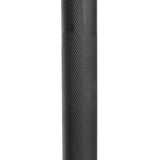 Close-up of a textured black surface resembling an Adjustable Macebell by Bells of Steel. The diamond pattern hints at synthetic material, possibly rubber or plastic, with a matte finish, perfect for boosting core strength and shoulder mobility.
