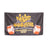 The Bells of Steel Flags feature a black background with graffiti-style yellow and white "Kings of Weightlifting" and "South Central LA Est. 2017" text, plus red and white barbells—a bold home gym flag for standout gym decor.