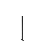 The Bells of Steel Hydra Vertical Uprights feature evenly spaced holes and a sleek black metal design, compatible with most power rack attachments and made for 3x3 racks. Shown standing upright on a white background.